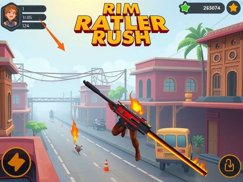 Rim Rattler Rush - Urban Racing Experience Rim Rattler Rush gameplay screenshot showing Indian city environment