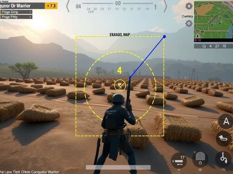 PUBG Lite Conqueror Warrior gameplay screenshot showing intense battle