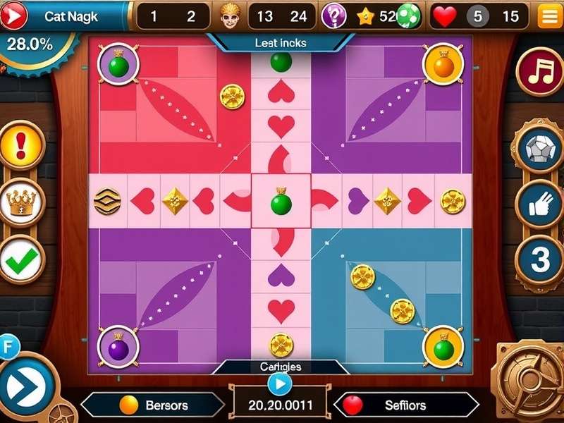 Advanced Ludo strategy visualization showing token positioning