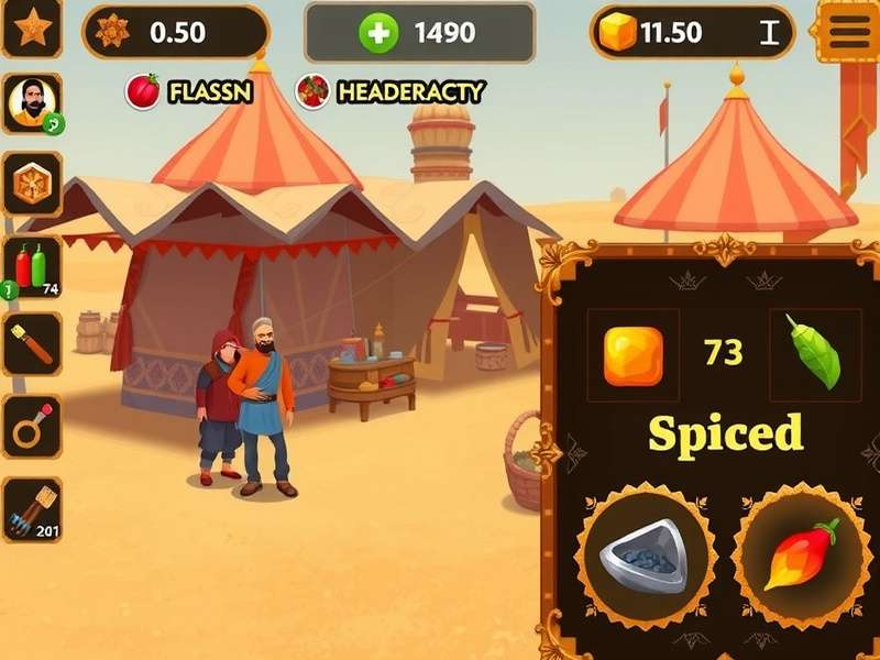 Desi Cumin Explorer gameplay screenshot showing spice collection