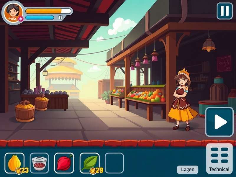 Spice Surge Run Gameplay Spice Surge Run gameplay screenshot showing character collecting spices