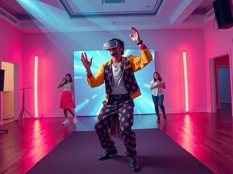 Bollywood Beats VR gameplay showing dancer in virtual reality