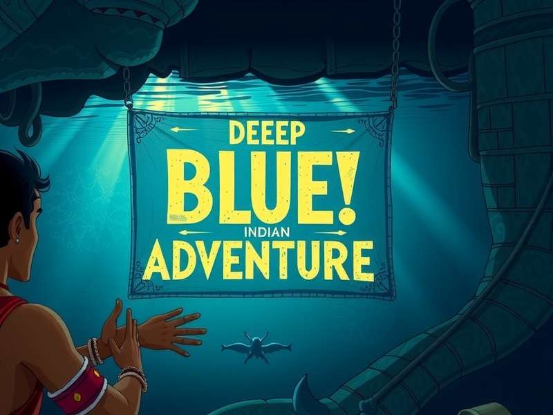Underwater Exploration in Deep Blue Indian Adventure Deep Blue Indian Adventure underwater exploration scene
