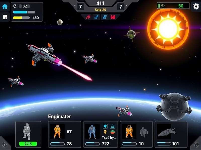 Black Hole Brawlers gameplay screenshot showing space combat