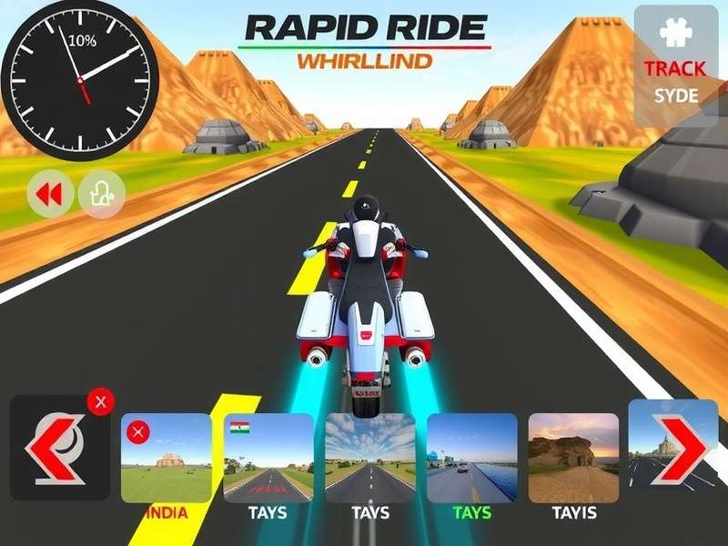 Rapid Ride Whirlwind vehicle customization interface