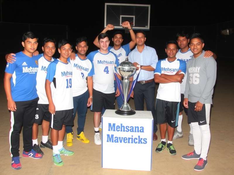 Mehsana Mavericks Trophy Collection Mehsana Mavericks championship trophy display