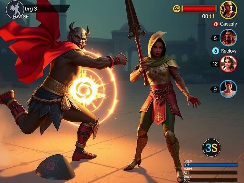 Indian Conqueror Titan gameplay screenshot showing character combat