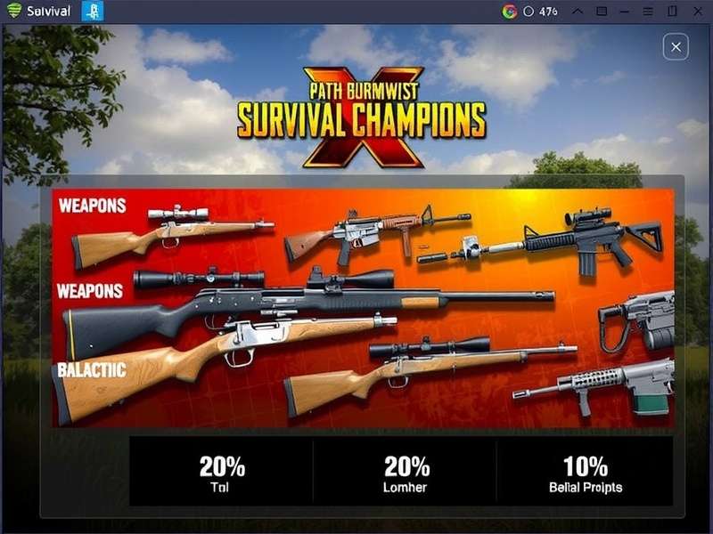 PUBG Survival Champion X Arsenal Display PUBG Survival Champion X Weapons Collection