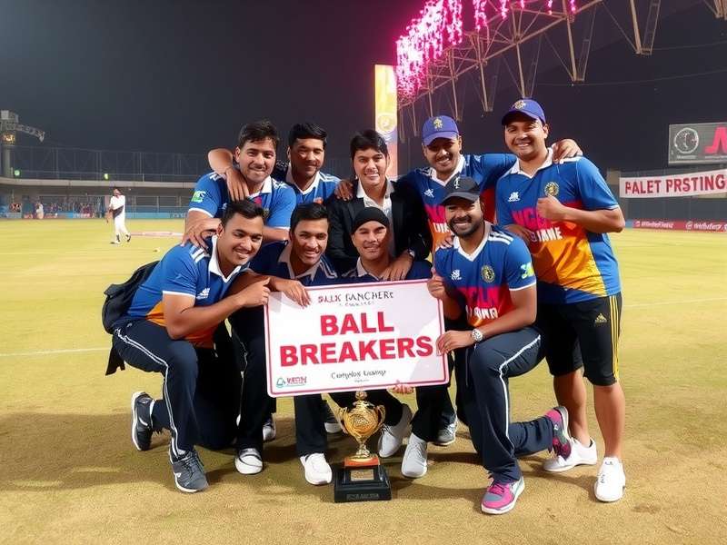 Nagpur Ball Breakers Championship Victory Nagpur Ball Breakers team celebration after winning championship