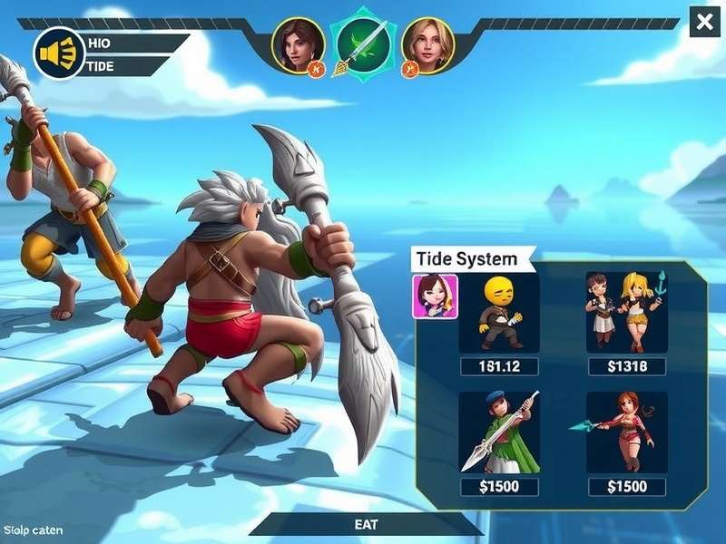 Holy Tide Warrior character selection screen