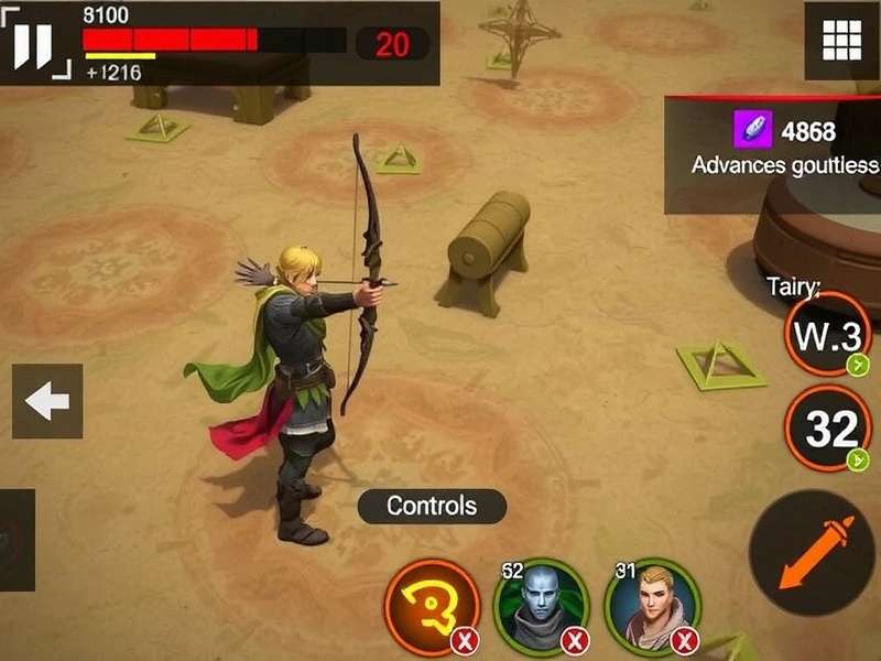 Crusade Archer Strike controls and interface demonstration