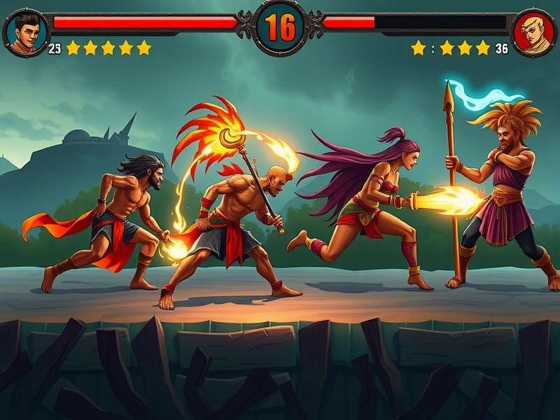 Indian Saga Crawler Multiplayer Mode Indian Saga Crawler multiplayer raid battle scene