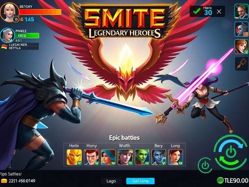 Smite Legendary Heroes hero selection screen
