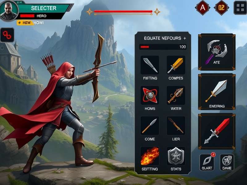 Equipment Upgrade System in Archero Vanguard Commander Archero Vanguard Commander equipment upgrade interface