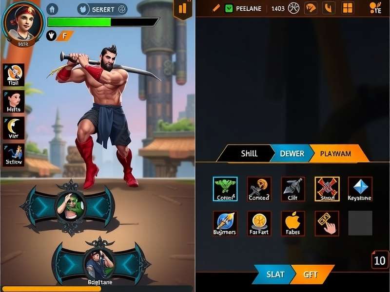 Andhra Axe Avenger Combat Scene Andhra Axe Avenger gameplay screenshot showing combat mechanics