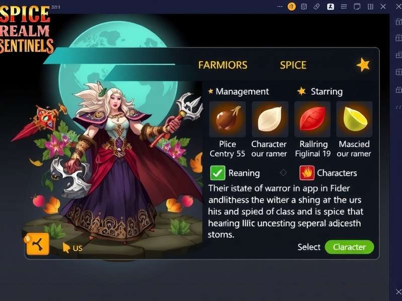 Spice Realm Sentinels character artwork showing diverse warrior classes