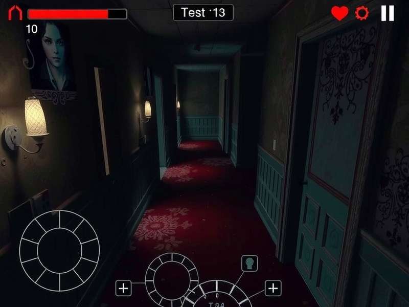 Eerie asylum corridor in Asylum Dreadful Domain Asylum Dreadful Domain gameplay screenshot showing eerie asylum corridor