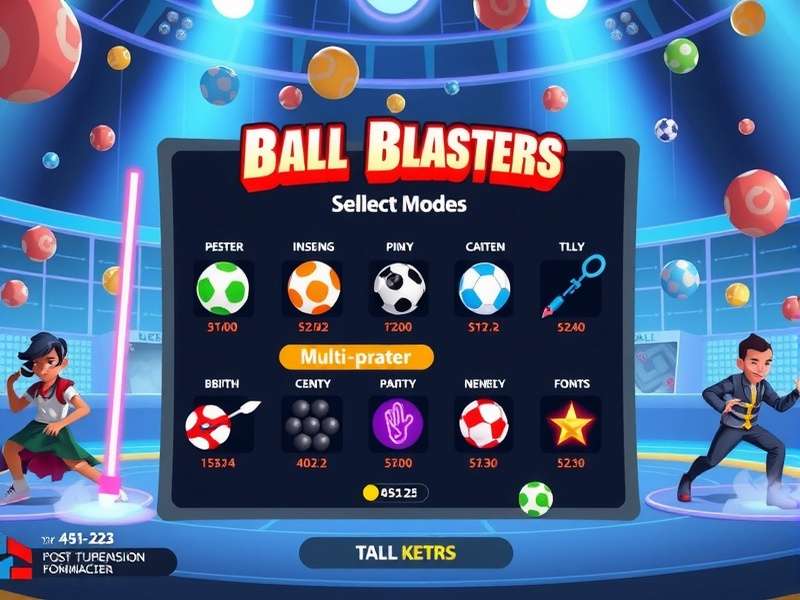 Ball Blasters esports tournament with professional players competing