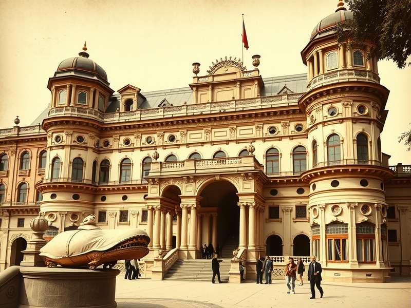 Architectural details of Royal Palace Of Kapurthala Detailed architectural elements of Royal Palace Of Kapurthala