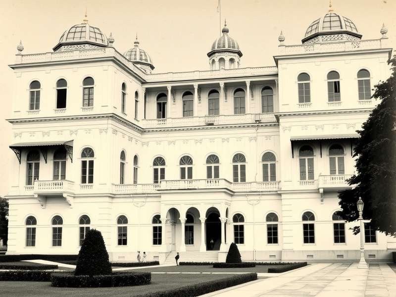 Magnificent facade of Royal Palace Of Kapurthala Exterior view of Royal Palace Of Kapurthala showing French Renaissance architecture