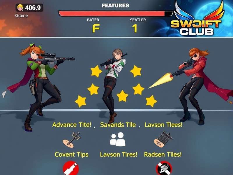 Swift Shooters Club Game Modes Swift Shooters Club feature showcase displaying multiple game modes