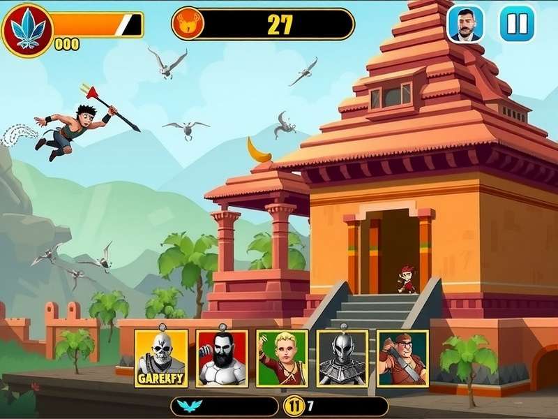 Speedy Dash Gladiator - Dynamic Combat System Speedy Dash Gladiator combat scene showing character battling multiple enemies