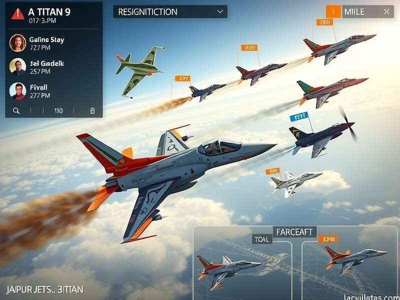 Jaipur Jets Titan9 Gameplay Jaipur Jets Titan9 gameplay screenshot showing aerial combat