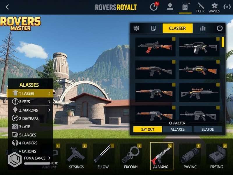 Rovers Royale Master Class Selection Interface Rovers Royale Master gameplay screenshot showing character classes and abilities