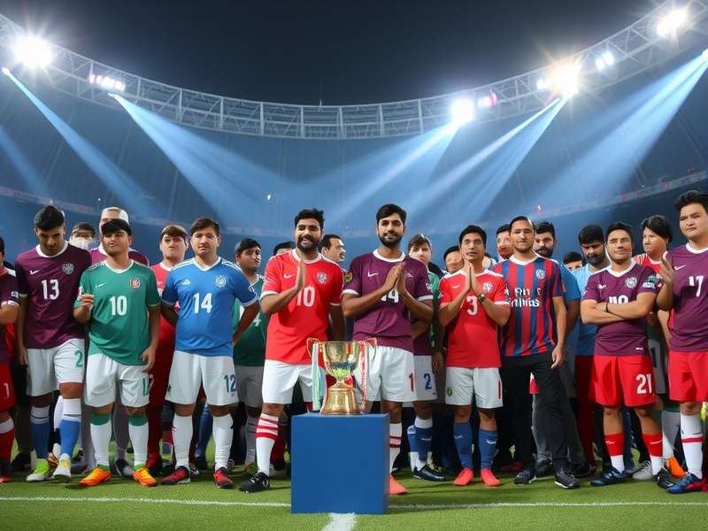 Diverse team lineup in Indian Football Frenzy Cup Indian Football Frenzy Cup team lineup with diverse players
