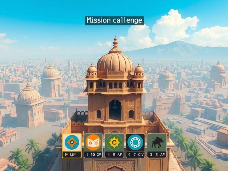 Jaipur Sky Soarer mission selection screen showing various challenges