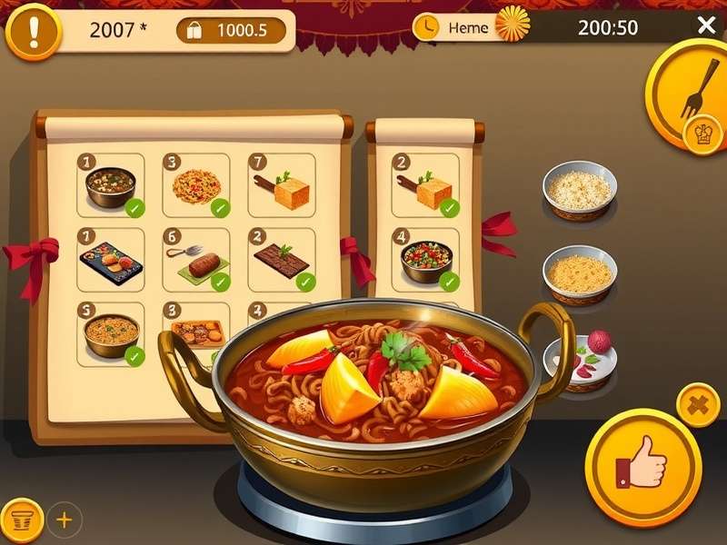 Recipe Customization in Tamil Biryani Adventure Tamil Biryani Adventure recipe customization interface
