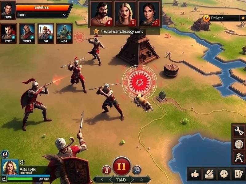 Indian War Cry Fury Gameplay Indian War Cry Fury gameplay screenshot showing warriors in combat