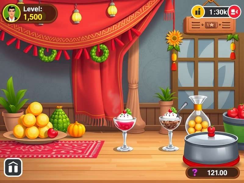 Game Progression System Gulab Jamun Glory level progression and recipe unlocking system