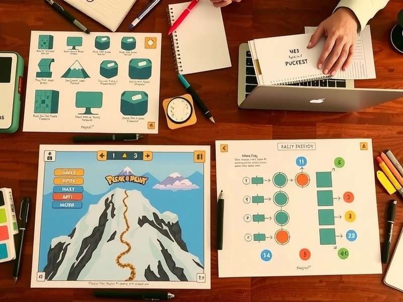 Strategy session for Puzzle Peak Pursuit showing notes and puzzle diagrams