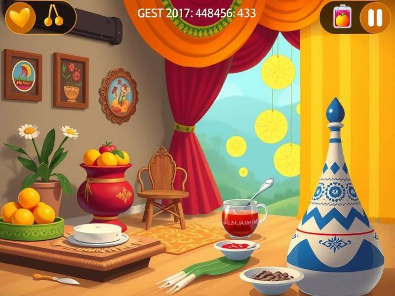 Gulab Jamun Glory Gameplay Gulab Jamun Glory gameplay screenshot showing colorful Indian festival theme
