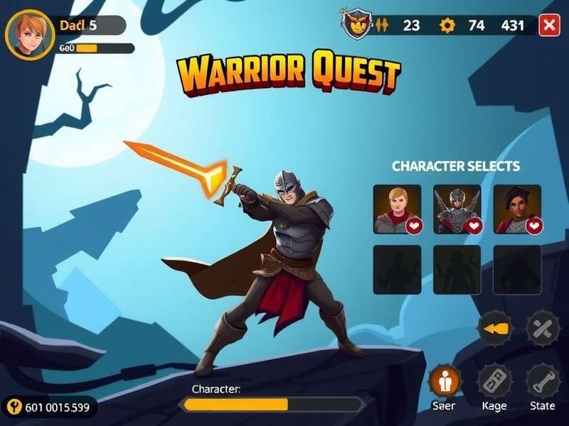 Dynamo Warrior Quest Character Classes Dynamo Warrior Quest character selection screen