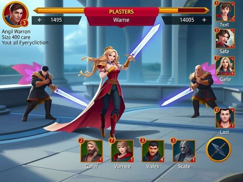 Royals Valor Warrior Epic Battle Scene Royals Valor Warrior gameplay screenshot showing character battles