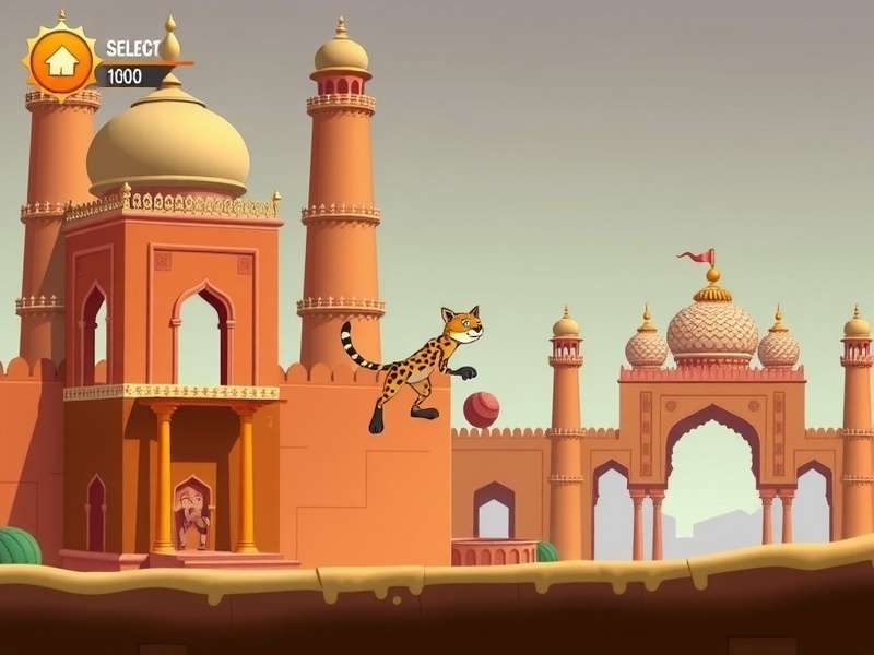 Jumping Cheetah Prodigy gameplay screenshot showing character in action