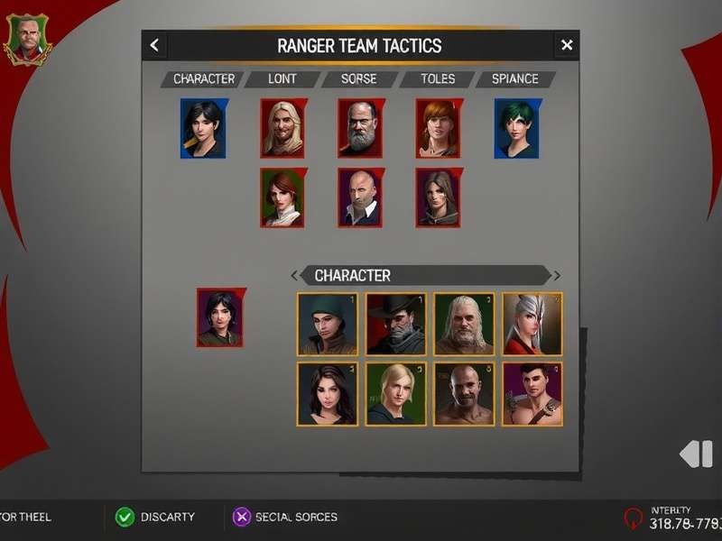 Ranger Team Tactics Game Interface Ranger Team Tactics Game Interface