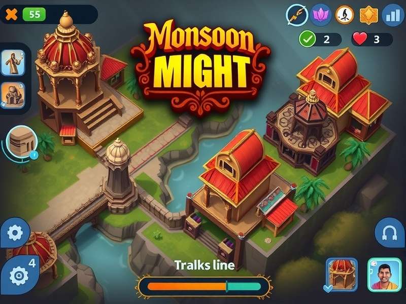 Monsoon Might Game Visual - Strategic gameplay interface