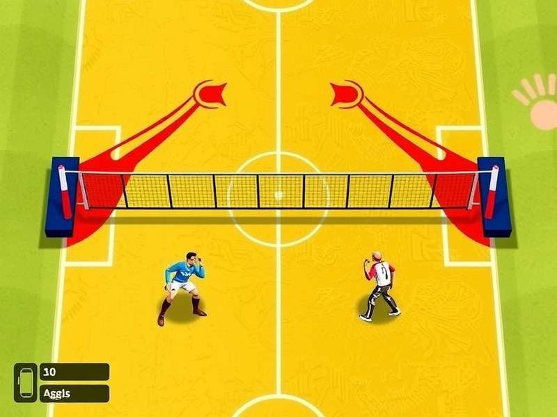 India Cricket Volley Gladiator court layout