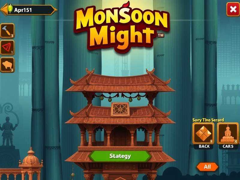 Monsoon Might Gameplay Strategy - Resource management interface