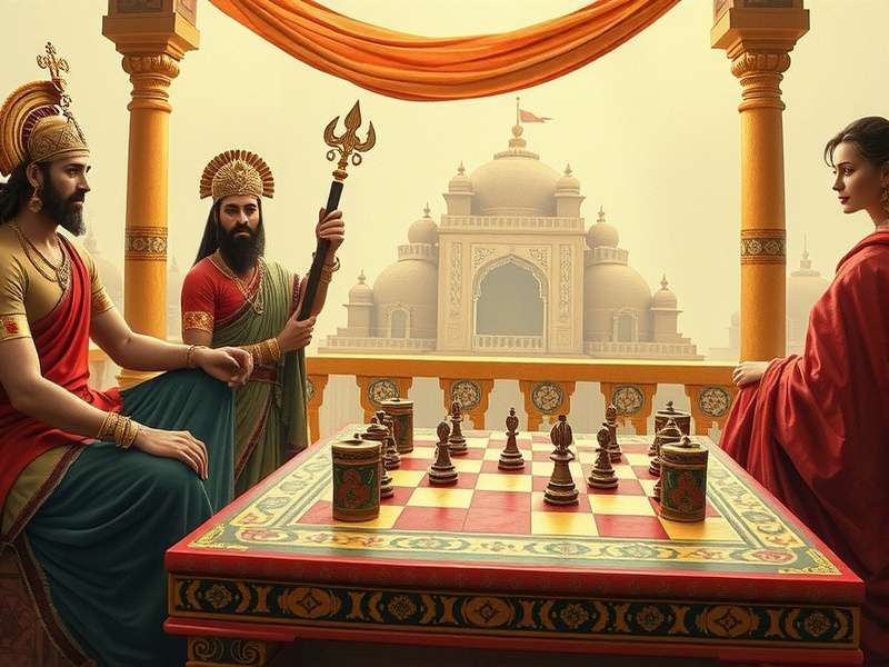 Historical Depiction of Chera S Charge Ancient depiction of Chera S Charge being played in royal court