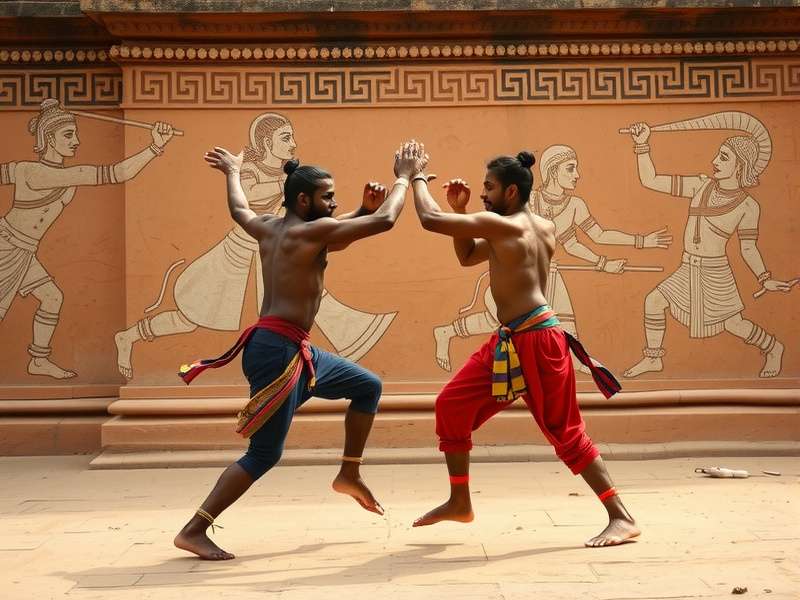 Traditional Bengal Ring Fighter competition during a festival celebration
