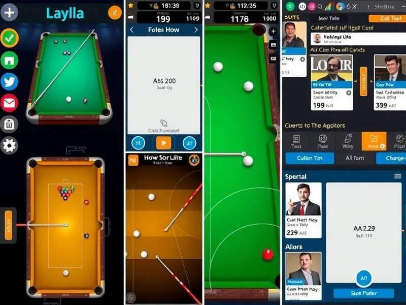 Evolution of Desi Billiards Prodigy interface designs over time