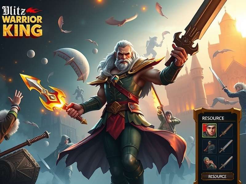 Blitz Warrior King Kingdom Management Blitz Warrior King resource management interface