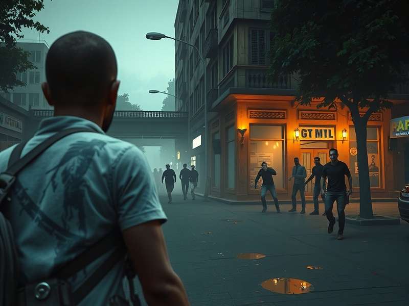 Zombie Mayhem Pune Pandemic - Gameplay Action Zombie Mayhem Pune Pandemic gameplay screenshot showing zombie horde in Pune streets