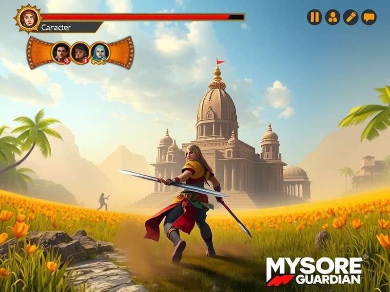 Mysore Warrior Guardian gameplay screenshot showing character in battle
