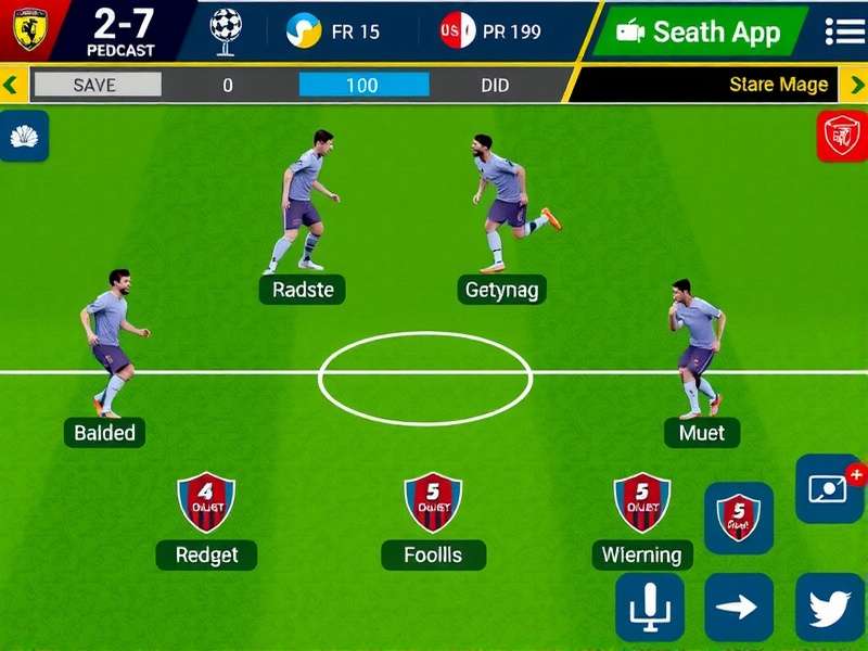 Striker Pro Goa gameplay screenshot showing football action