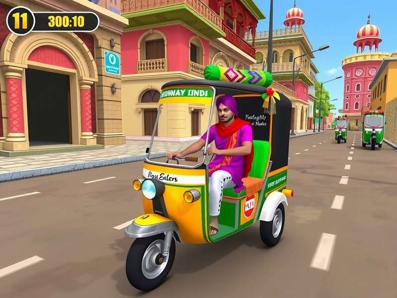 Rickshaw Master India Gameplay Rickshaw Master India gameplay screenshot
